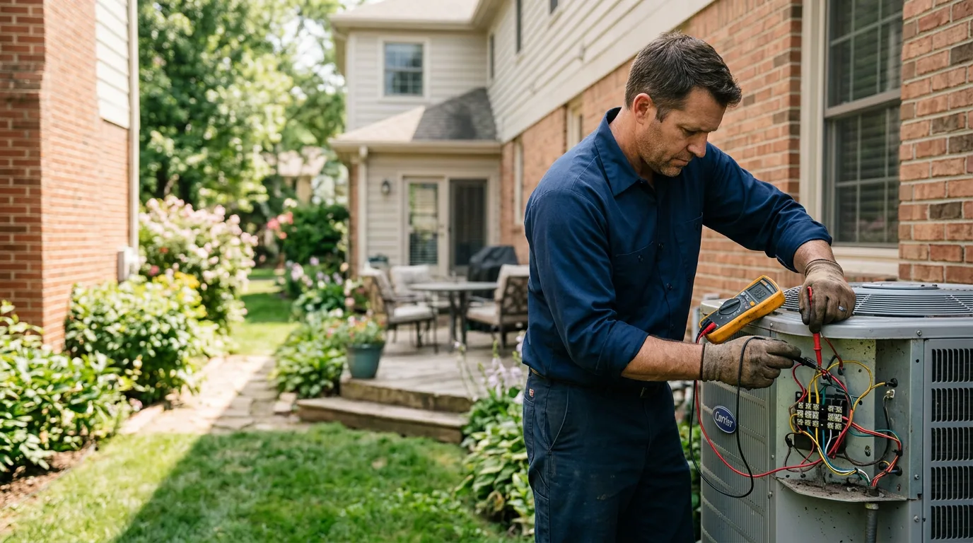 HVAC technician working near Friendly, WV